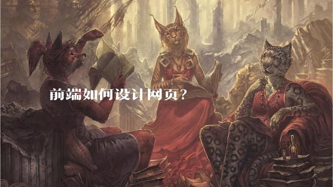 前端如何设计网页？